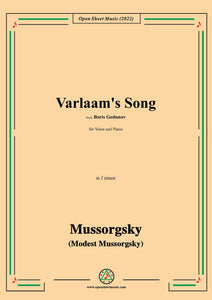 Mussorgsky-Varlaam's Song