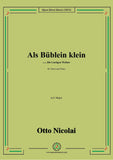 Nicolai-Als Bublein klein