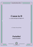 Pachelbel-Canon in D,P.37 No.1