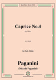 Paganini-Caprice No.4,Op.1 No.4,in c minor,for Solo Violin