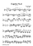 Paganini-Caprice No.4,Op.1 No.4,in c minor,for Solo Violin