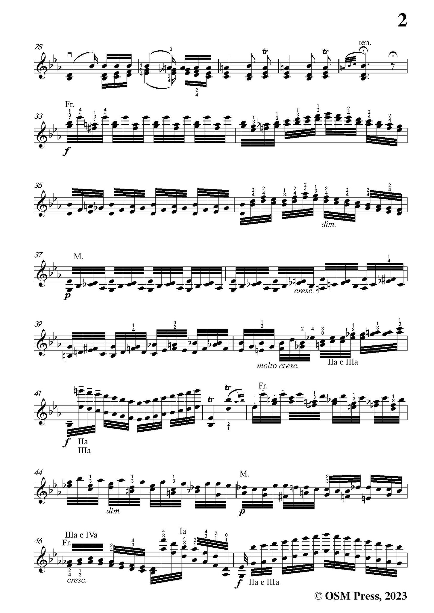 Paganini Caprice No.4,Op.1 No.4,in c minor,for Solo Violin – Open Sheet  Music