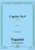 Paganini-Caprice No.9,Op.1 No.9,in E Major,for Solo Violin