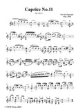 Paganini-Caprice No.11,Op.1 No.11,in C Major,for Solo Violin