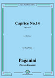 Paganini-Caprice No.14,Op.1 No.14,in E flat Major,for Solo Violin