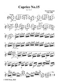 Paganini-Caprice No.15,Op.1 No.15,in e minor,for Solo Violin