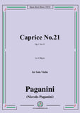 Paganini-Caprice No.21,Op.1 No.21,in A Major,for Solo Violin