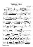 Paganini-Caprice No.23,Op.1 No.23,in E flat Mjaor,for Solo Violin