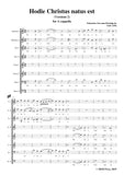 Palestrina-Hodie Christus natus est(Versions 2),for A cappella