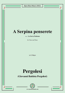 Pergolesi-A Serpina penserete,from La Serva Padrona,in G Major