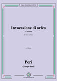 Peri-Invocazione di orfeo,from Euridice,in E Major,for Voice and Piano