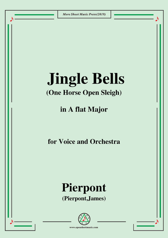 Pierpont-Jingle Bells(The One Horse Open Sleigh)