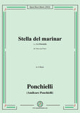 Ponchielli-Stella del marinar,from La Gioconda,in A Major,for Voice and Piano
