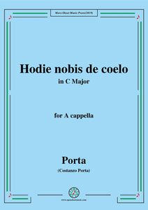 Porta-Hodie nobis de coelo,for A cappella