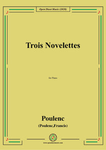 Poulenc-Trois Novelettes,for Piano