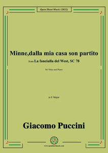 Puccini-Minne,dalla mia casa son partito,in E Major