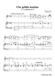 Puccini-Che gelida manina,in A flat Major,from 'La Bohème,SC 67'