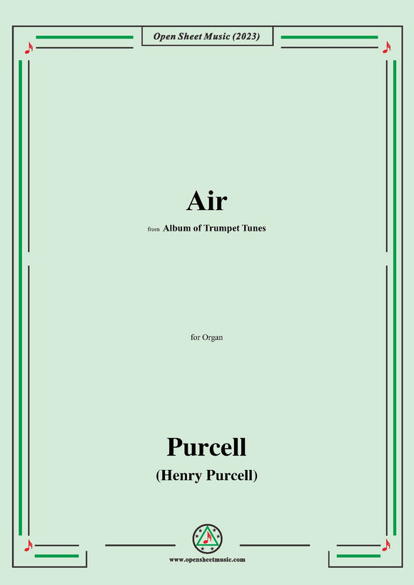 Purcell-Air,from 'Album of Trumpet Tunes',for Organ