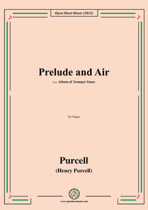 Purcell-Prelude and Air,from 'Album of Trumpet Tunes',for Organ