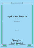 Quagliati-Apri la tua finestra,in F Major,from Iris,for Voice and Piano