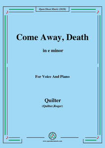 Quilter-Come Away,Death