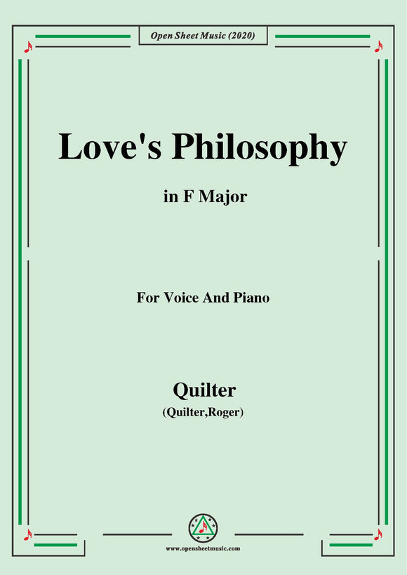 Quilter-Love's Philosophy