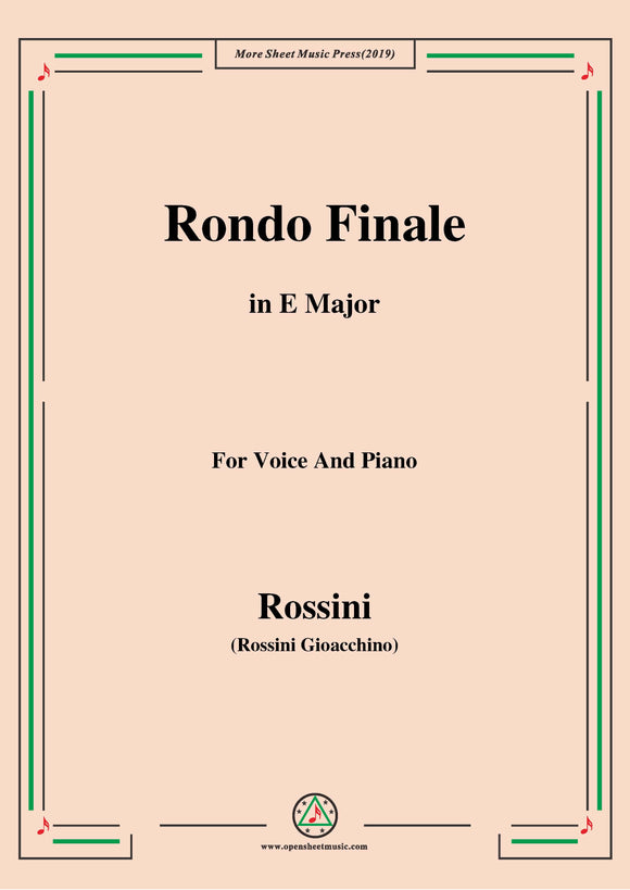 Rossini-Rondo Finale,from 'La Cenerentola'
