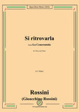 Rossini-Si ritrovarla,in C Major,from 'La Cenerentola',for Voice and Piano