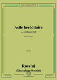 Rossini-Asile héréditaire,in a minor,from Guillaume Tell,for Voice and Piano