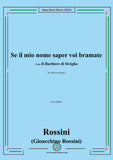 Rossini-Se il mio nome saper voi bramate,in a minor