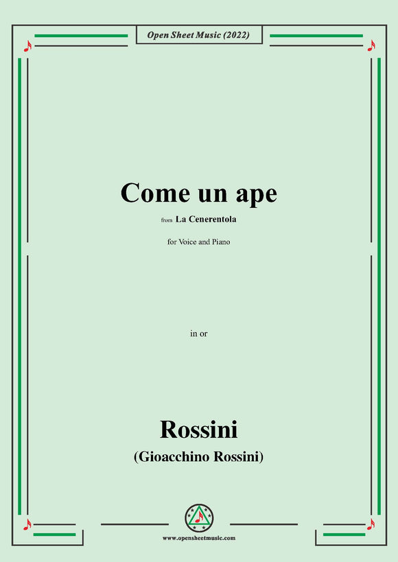 Rossini-Come un ape,from La Cenerentola