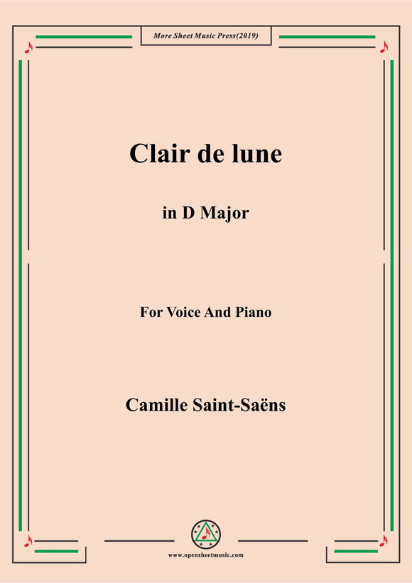 Saint-Saëns-Clair de lune