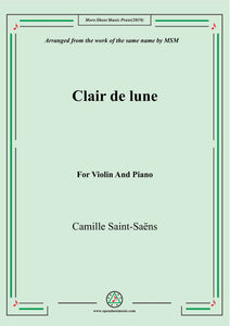 Saint-Saëns-Clair de lune