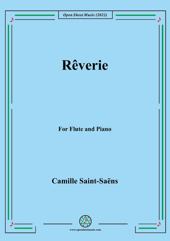 Saint-Saëns-Rêverie,for Flute and Piano