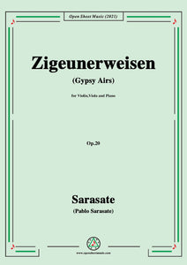 Sarasate-Zigeunerweisen(Gypsy Airs),Op.20,for Violin,Viola and Piano