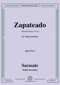 Sarasate-Zapateado(Spanish Dances No.6),Op.23 No.2,for Violin&Pno