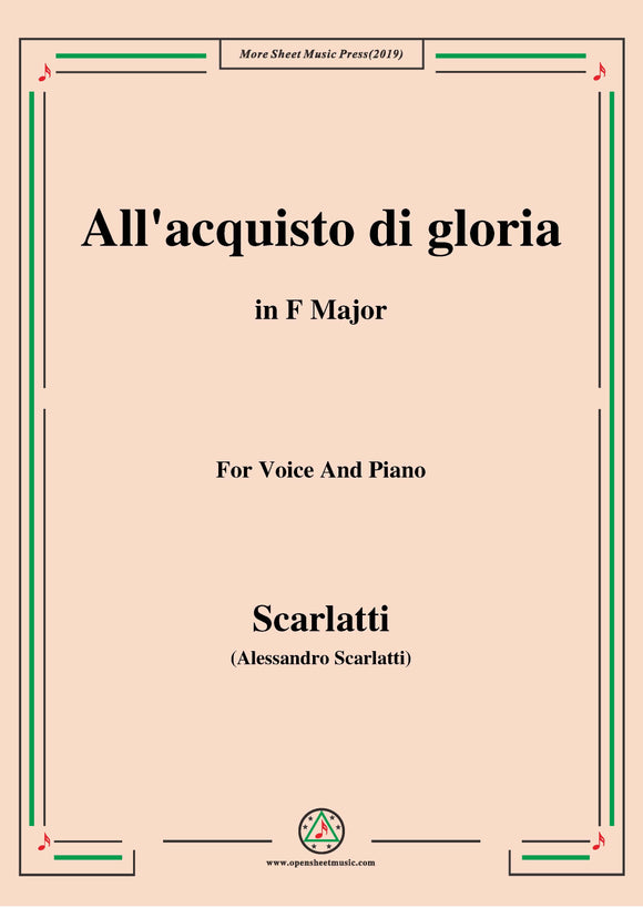 Scarlatti-All'acquisto di gloria,from 'Tigrane'