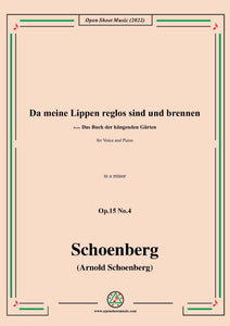 Schoenberg-Da meine Lippen reglos sind und brennen,in a minor,Op.15 No.4