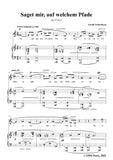 Schoenberg-Saget mir,auf welchem Pfade,in a minor,Op.15 No.5