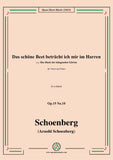 Schoenberg-Das schöne Beet beträcht ich mir im Harren,in a minor