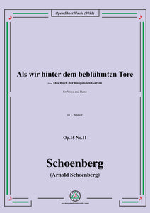 Schoenberg-Als wir hinter dem beblühmten Tore,in C Major,