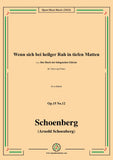 Schoenberg-Wenn sich bei heiliger Ruh in tiefen Matten,in a minor