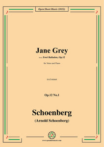 Schoenberg-Jane Grey,in d minor,Op.12 No.1