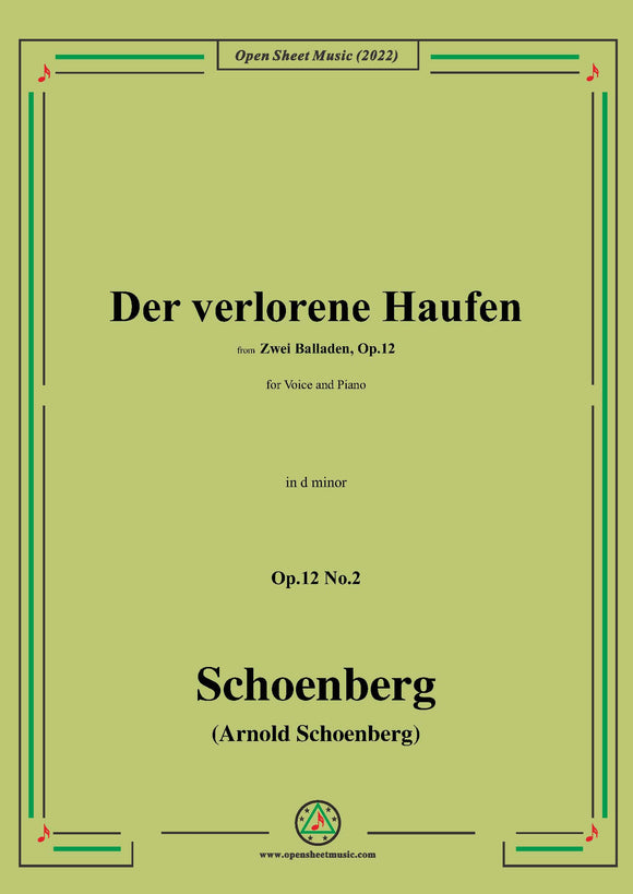Schoenberg-Der verlorene Haufen,in d minor
