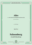 Schoenberg-Alles,in A flat Major,Op.6 No.2