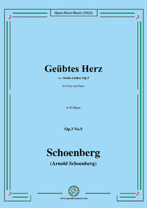 Schoenberg-Geübtes Herz,in B Major
