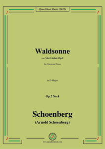 Schoenberg-Waldsonne,in D Major,Op.2 No.4