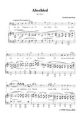 Schoenberg-Abschied,in d minor,Op.1 No.2