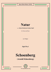 Schoenberg-Natur,in E Major,Op.8 No.1