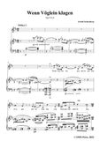 Schoenberg-Wenn Vöglein klagen,in b minor,Op.8 No.6